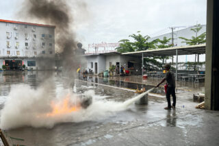 Fire Drill at Cambodian Zulite Stone Factory Ensuring Safety and Preparedness