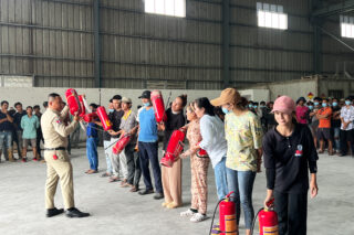 Fire Drill at Cambodian Zulite Stone Factory Ensuring Safety and Preparedness